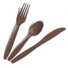 Chochlate Brown Plastic Knives 24ct.