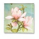 Spring Magnolia Floral Paper Dinner Napkins 16ct.