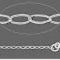 Sterling Silver 4x3mm Oval: 5 ft Link