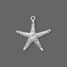 Sterling Silver Starfish:21 x 20