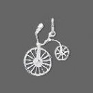 Sterling Silver Bicycle:21 x 20 x 3mm