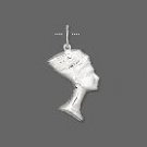Sterling Silver Nefertiti:22 x 11 x 2mm