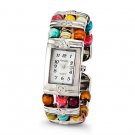 Ladies Mother of Pearl Color Bead Heart Fashion Watch