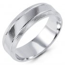 New 925 Sterling Silver Modern Design Wedding Band Ring