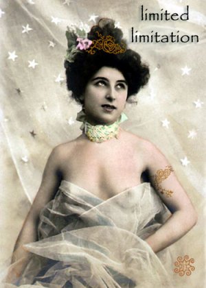 ACEO Limited Limitation Card HennaToo Girl Vintage Nude