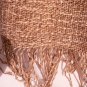 Scarf: brown / cream, cotton