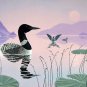 Loon On Calm Waters**Original Painting**Signed