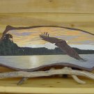 EAGLE IN FLIGHT**ORIGINAL SANDSTONE PAINTING**SIGNED