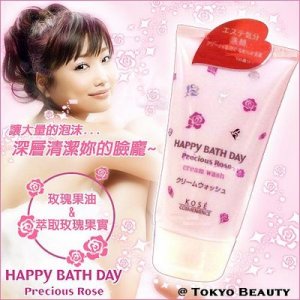 KOSE Happy Bath Day Precious Rose Cream Wash