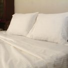 1000 TC EGYPTIAN COTTON WHITE STRIPE SHEET SET