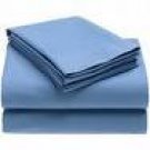1000TC EGYPTIAN COTTON MID BLUE  SOLID QUEEN SHEET SET