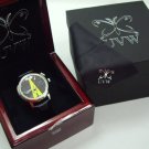 uvw0002 - UVW Ultra-Violet UV-LED Abduction Leather Strap Watch