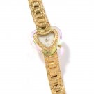 adk0003 - Adee Kaye Women's Heart Glitz Goldtone Watch