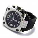 cro0049 - Croton Men's Swiss ISA Chronomaster Chronograph Rubber Strap Watch