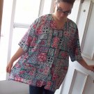 Landau womens nurse scrub top plus size 5XL