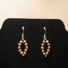 Handcrafted Golden Pearl Dangles