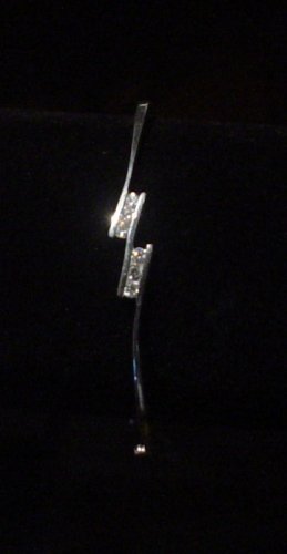 Silver 925 Tri-Line Bangle with Swarovski Mini-Stones