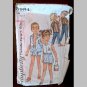 VINTAGE SEWING PATTERN~Girls' & Boys' Shirts & Pants/Shorts~size 5~Simplicity #5984 (1965)