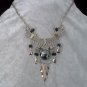 NEW~"QUEEN OF THE NIGHT"~Handmade Peruvian NECKLACE ~Alpaca Silver ~Murano & Cascajo ~Jewelry