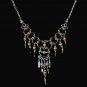NEW~"GOLDEN DREAMS"~Handmade Peruvian NECKLACE ~Alpaca Silver ~Cat's Eyes beads ~Jewelry ~Jewelry