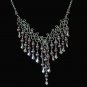 NEW~"VIOLET CASCADES"~Handmade Peruvian NECKLACE ~Alpaca Silver Jewelry ~Cat's Eye beads ~Jewelry
