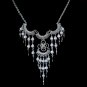 NEW~"VICTORIAN BLUSH"~Handmade Peruvian NECKLACE ~Alpaca Silver ~Cat's Eye beads ~Jewelry