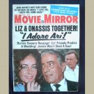 MOVIE MIRROR~1973~v15/#1~VINTAGE CELEBRITY MAGAZINE~LIZ~John Wayne~Burton~Jackie~Princess Caroline++