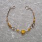 "SUNDROPS" MURANO glass, BAMBOO & WOOD beads Bracelet ~HANDMADE Peruvian Alpaca Silver Jewelry