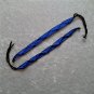 HANDMADE FRIENDSHIP BRACELET ~Black & Dark Blue ~Bright Bold Colors ~Zig-Zag Pattern ~Jewelry