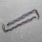 HANDMADE FRIENDSHIP BRACELET ~Black & Grey & White ~Bold Colors ~Zig-Zag Pattern ~Jewelry