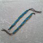 HANDMADE FRIENDSHIP BRACELET ~Aqua & Green & Yellow ~Bright Colors ~Zig-Zag Pattern ~Jewelry