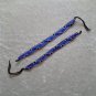 HANDMADE FRIENDSHIP BRACELET ~Blue & Pink & Black ~Bright Colors ~Zig-Zag Pattern ~Jewelry
