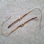 HANDMADE PERUVIAN BEADED FRIENDSHIP BRACELET ~Brown & Tan with Cascajo nuggets ~Jewelry