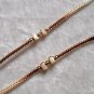 HANDMADE PERUVIAN BEADED FRIENDSHIP BRACELET ~Brown & Tan with Cascajo nuggets ~Jewelry