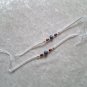 HANDMADE PERUVIAN BEADED FRIENDSHIP BRACELET ~ White with Blue Sphere & Wood beads ~Jewelry