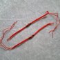 HANDMADE PERUVIAN BEADED FRIENDSHIP BRACELET ~Red with Striped Unique Design bead ~Jewelry
