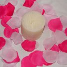 100 Mix of Fuscia and Light Pink Silk Rose Petals Weddings Crafts