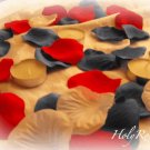 100 Patriotic Mix of  Red, White & Blue Silk Rose Petals Weddings Crafts