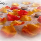 100 Autumn Mix Silk Rose Petals Weddings Crafts