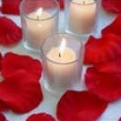 1000 Red Silk Rose Petals Weddings Crafts (Large)