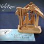 Mini Olive Wood Nativity Scene with Christmas Tree (e)