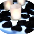 250 Black Silk Rose Petals Weddings Crafts (Large)