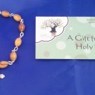 Olive Wood Rosary Wrist Bracelet