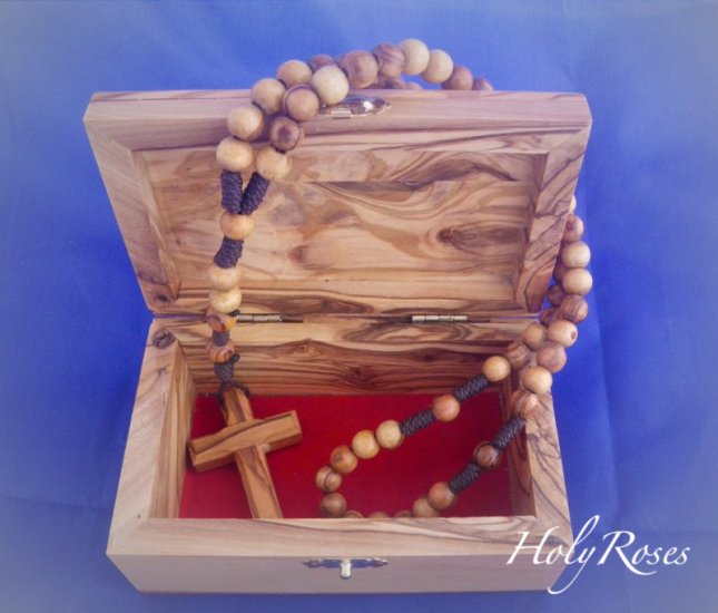 Olive Wood Box Jerusalem Design (MED)