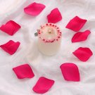 100 Fuscia Silk Rose Petals Weddings Crafts (Large)