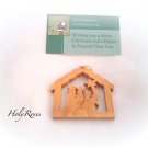Olive Wood Christmas Tree Ornament Decoration - Three Kings Design