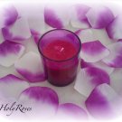 500 White & Deep Fuscia Two Tone Silk Rose Petals Weddings Crafts (Large)