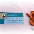 Olive Wood Christmas Tree Ornament Decoration -Snowman Design