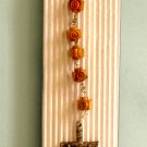 Olive Wood Cross Shaped Beads Rosary  - Madonna Mary Centerpiece