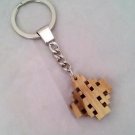 Jerusalem Cross Crusader's Olive Wood Keyring